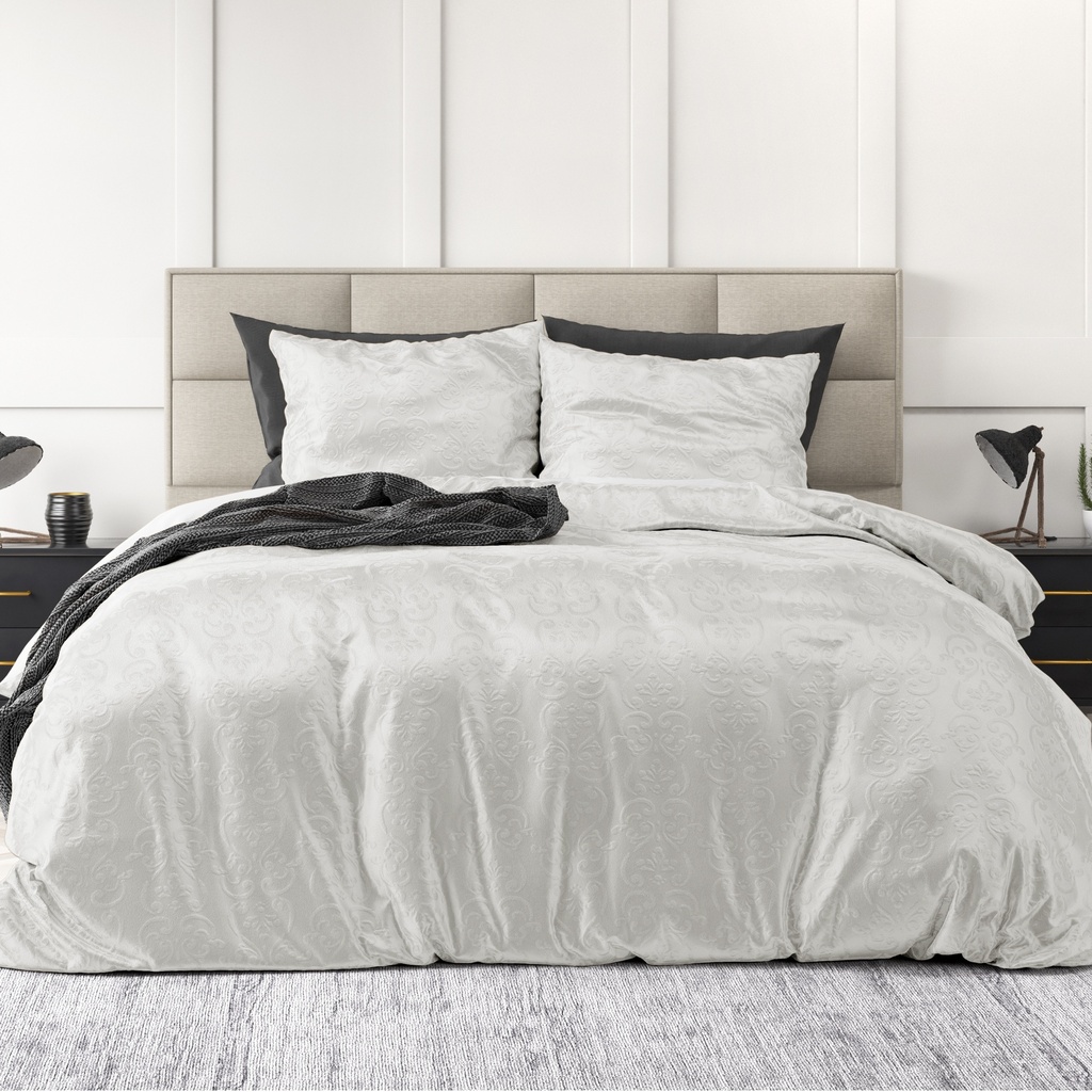 POSTELJNINA VELVET SULTAN WHITE
