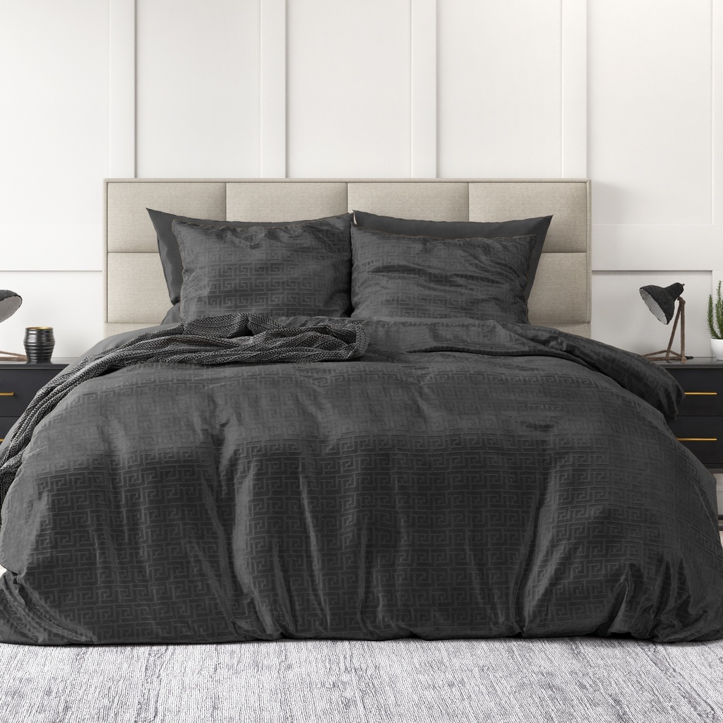 POSTELJNINA VELVET  FASHION BLACK