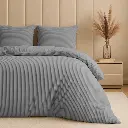 POSTELJNINA RIB TEDDY GREY