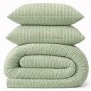 LAZYBED ALL IN ONE RIB TEDDY GREEN