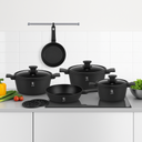 10-PIECE ANTHRACITE COOKWARE SET