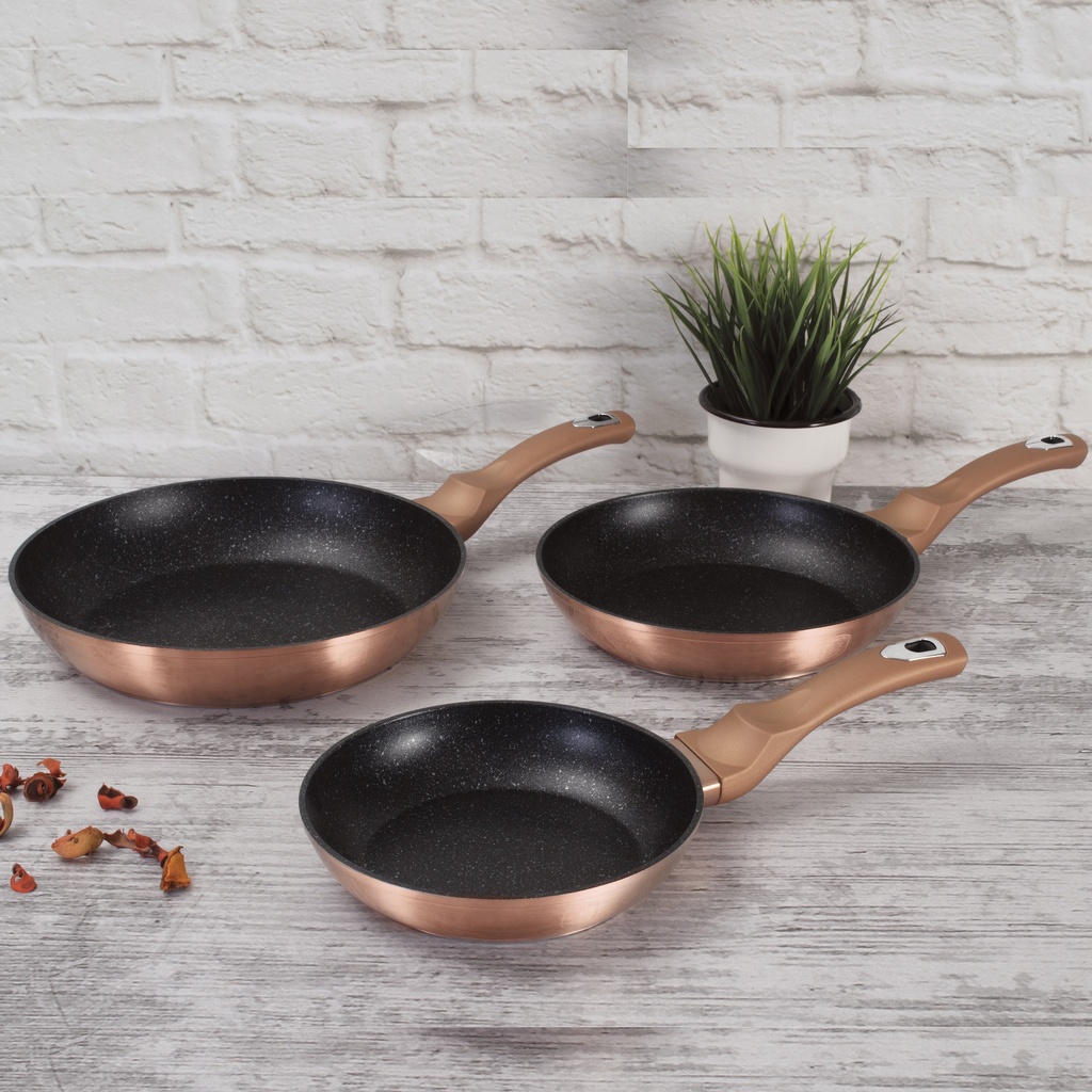 3-DELNI SET PONEV  ROSE GOLD