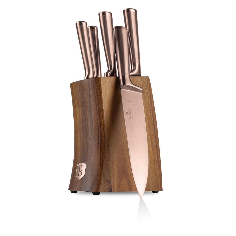 6-DELNI SET NOŽEV S STOJALOM ROSE GOLD