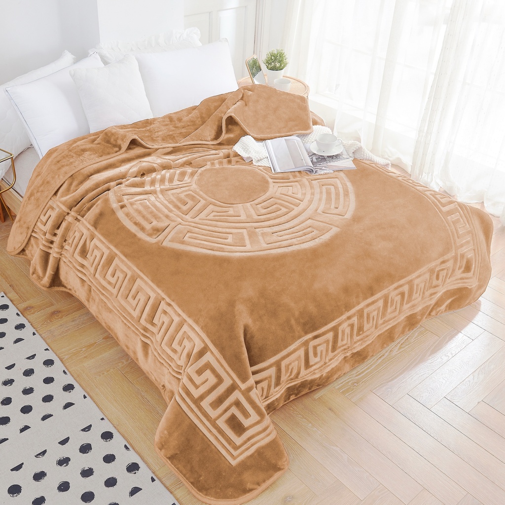 ODEJA EMBOSSED MEANDER CREAM