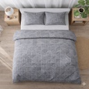 POSTELJNINA GEOMETRY GRAY