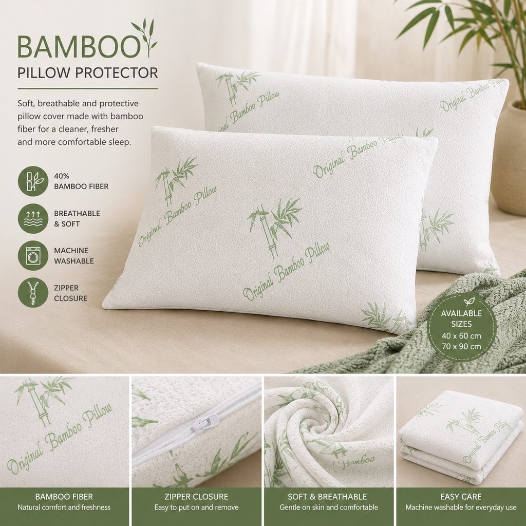 PREVLEKA ZA VZGLAVNIK XPOSE BAMBOO