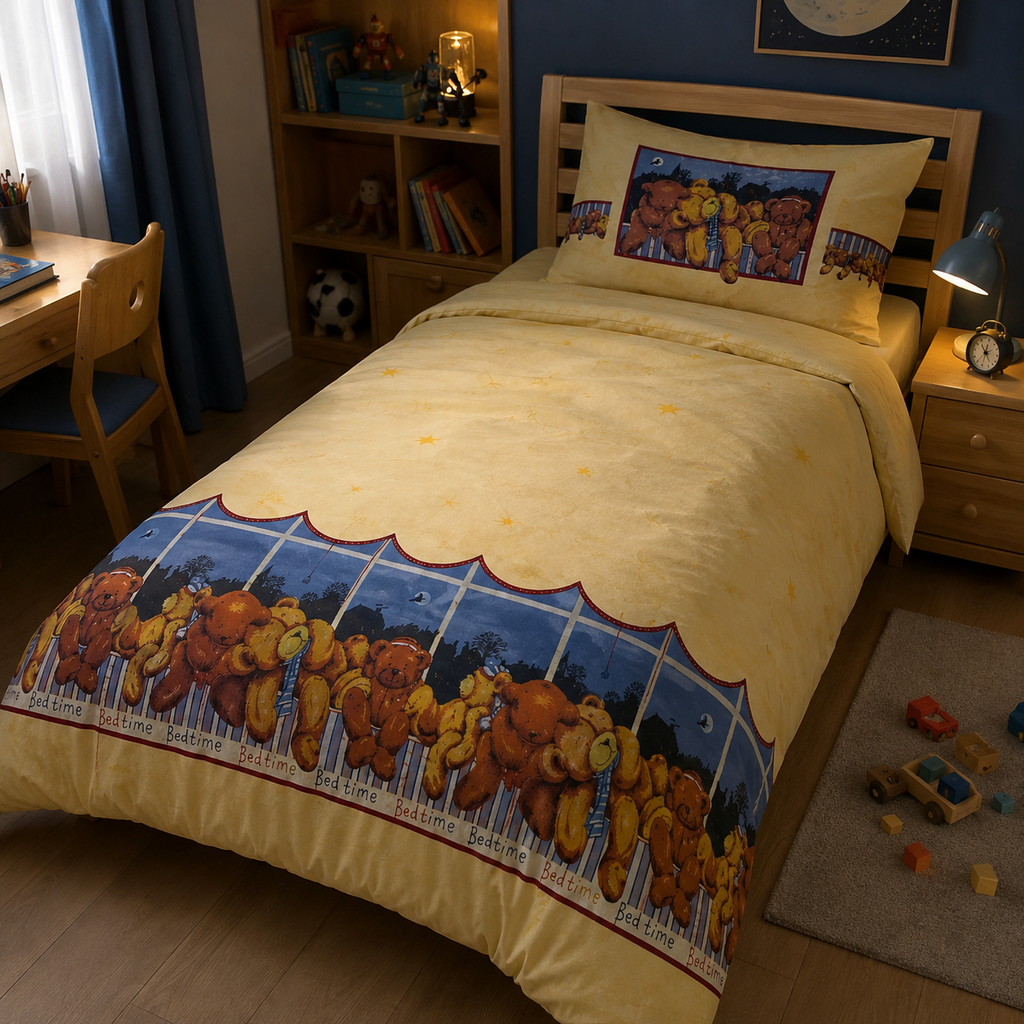 POSTELJNINA YELLOW BEAR 