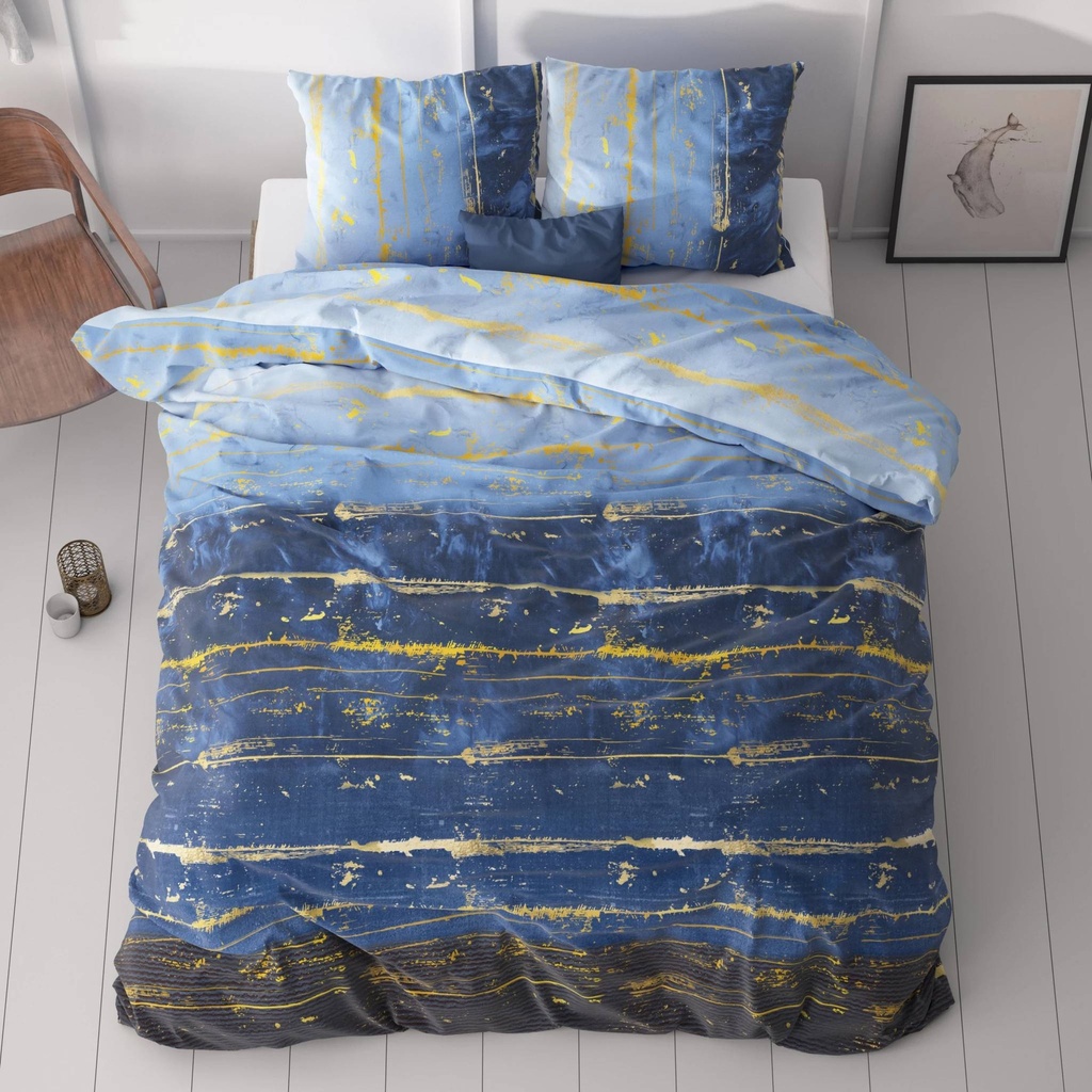 POSTELJNINA SCRATCHY BLUE