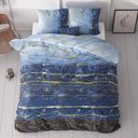 POSTELJNINA SCRATCHY BLUE