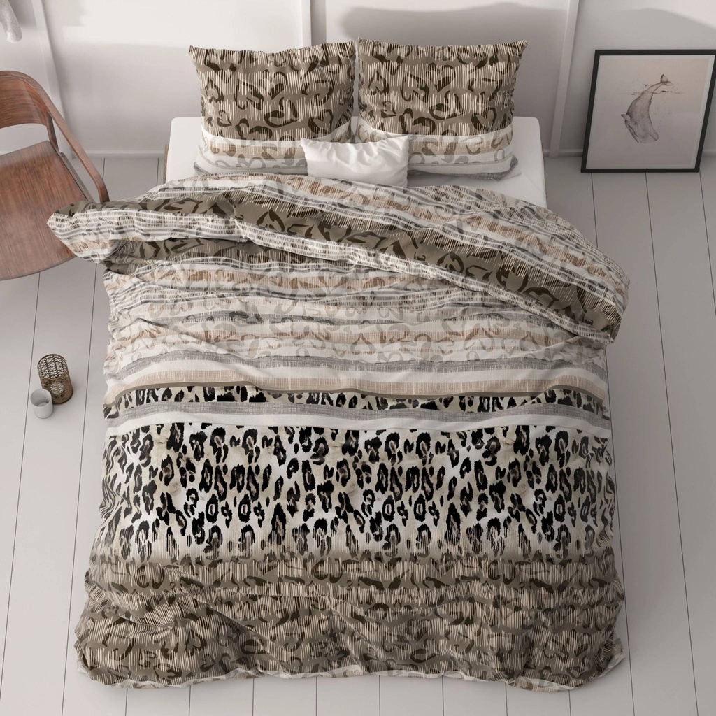 POSTELJNINA TIGER LEOPARD TAUPE 