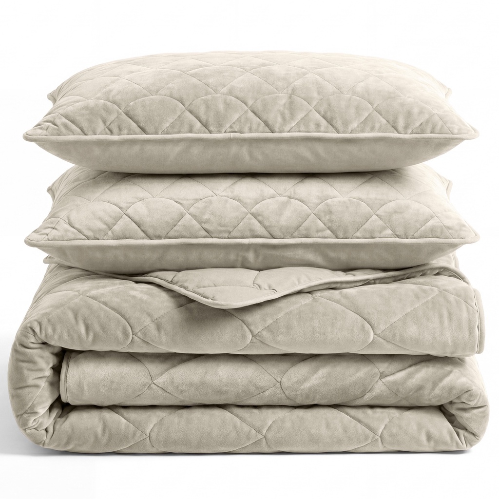 LAZYBED ALL IN ONE VELVET TAUPE-GREY