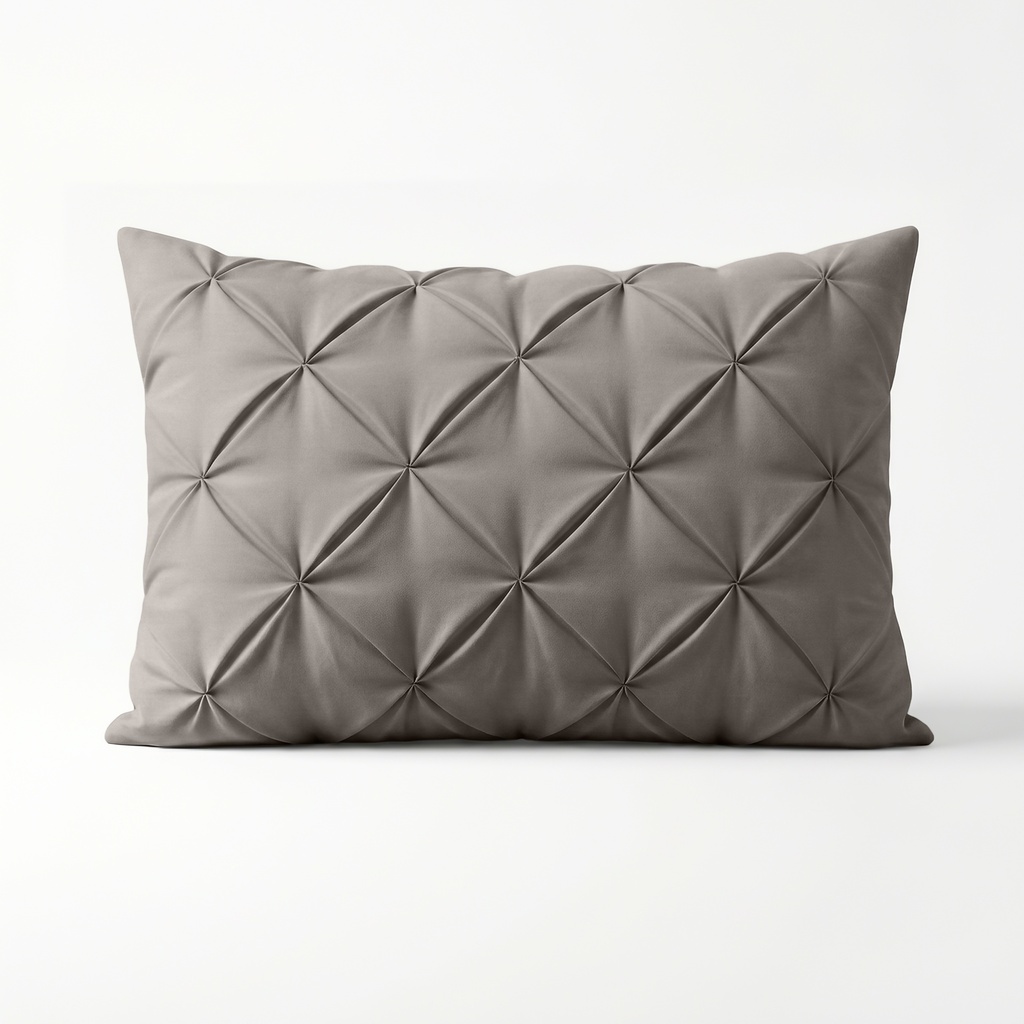 SET 2 PREVLEK ZA VZGLAVNIK PINTUCK TAUPE