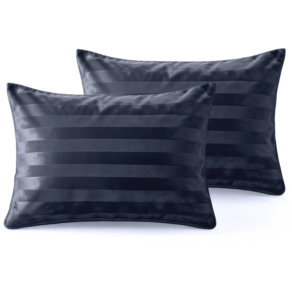 SET 2 PREVLEK ZA VZGLAVNIK HOTEL VELVET NAVY