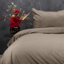 POSTELJNINA VELVET UNI TAUPE/GREY