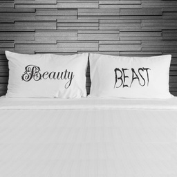 [P-2516158] SET 2 PREVLEK ZA VZGLAVNIK BEAUTY AND THE BEAST