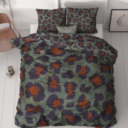 SATENASTA POSTELJNINA FLOOR BLUE 
