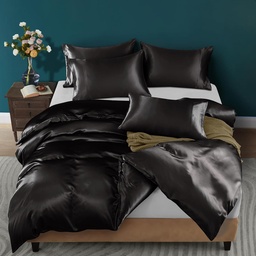 POSTELJNINA SATEN PLATINUM 400TC BLACK