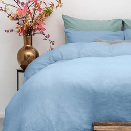 POSTELJNINA PERKAL MOUSSELINE SKY BLUE