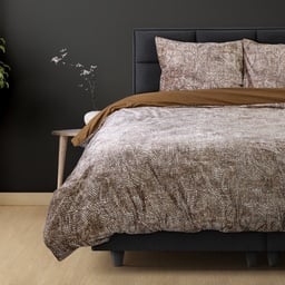 POSTELJNINA VELVET ARIA COTTON BROWN