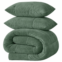 LAZYBED ALL IN ONE VELVET GREEN