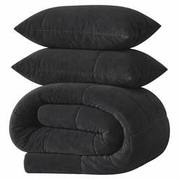 LAZYBED ALL IN ONE VELVET BLACK