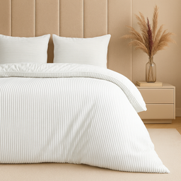 POSTELJNINA RIB TEDDY WHITE
