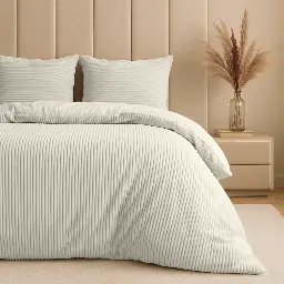 POSTELJNINA RIB TEDDY CREAM