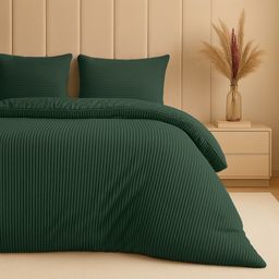 POSTELJNINA RIB TEDDY GREEN