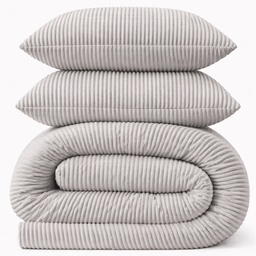 LAZYBED ALL IN ONE RIB TEDDY GREY