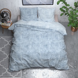 POSTELJNINA IZ FLANELE WASHED COTTON BLUE