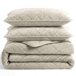 LAZYBED ALL IN ONE VELVET TAUPE-GREY
