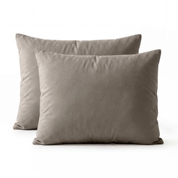 [8720578234592] SET 2 PREVLEK ZA VZGLAVNIK PERCALE TAUPE-BROWN