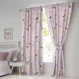 [P-20802213] KOMPLET 2 ZAVES FLORAL BIRDS ROSE